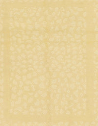 Machine Washable Abstract Chrome Gold Yellow Rug, wshabs1877