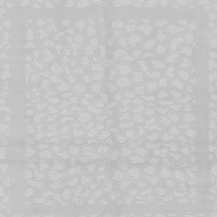 Square Machine Washable Solid Gray Modern Rug, wshabs1877gry