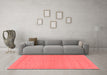 Modern Red Washable Rugs