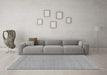 Machine Washable Abstract Gray Modern Rug in a Living Room,, wshabs1878gry