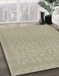 Abstract Sand Brown Modern Rug, abs1878