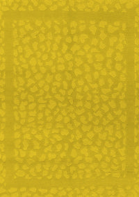 Abstract Yellow Modern Rug, abs1878yw