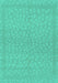 Machine Washable Abstract Turquoise Modern Area Rugs, wshabs1878turq