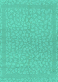 Abstract Turquoise Modern Rug, abs1878turq