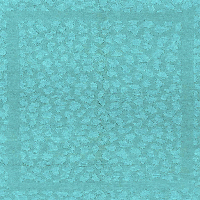 Square Machine Washable Abstract Light Blue Modern Rug, wshabs1878lblu