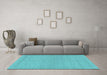 Machine Washable Abstract Light Blue Modern Rug in a Living Room, wshabs1878lblu