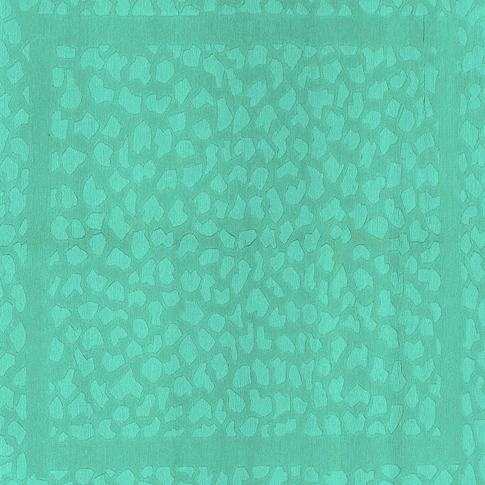 Square Abstract Turquoise Modern Rug, abs1878turq