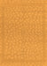 Machine Washable Abstract Orange Modern Area Rugs, wshabs1878org