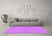 Machine Washable Abstract Purple Modern Area Rugs in a Living Room, wshabs1878pur