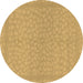 Round Machine Washable Abstract Brown Modern Rug, wshabs1878brn