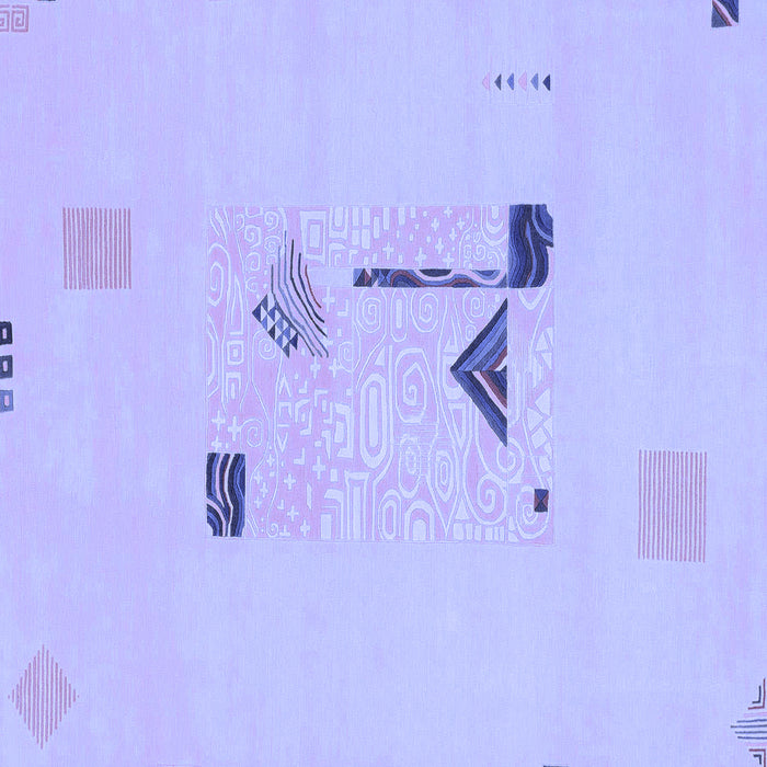 Square Machine Washable Abstract Blue Modern Rug, wshabs1879blu