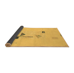 Sideview of Abstract Brown Modern Rug, abs1879brn