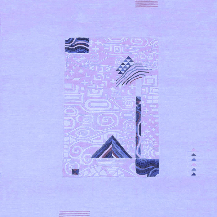 Machine Washable Abstract Blue Modern Rug, wshabs1879blu