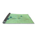 Sideview of Abstract Light Blue Modern Rug, abs1879lblu