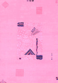 Abstract Pink Modern Rug, abs1879pnk