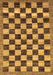 Machine Washable Checkered Brown Modern Rug, wshabs187brn