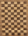 Abstract Yellow Checkered Rug, abs187