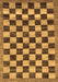 Checkered Brown Modern Rug, abs187brn