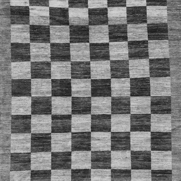 Checkered Gray Modern Rug, abs187gry