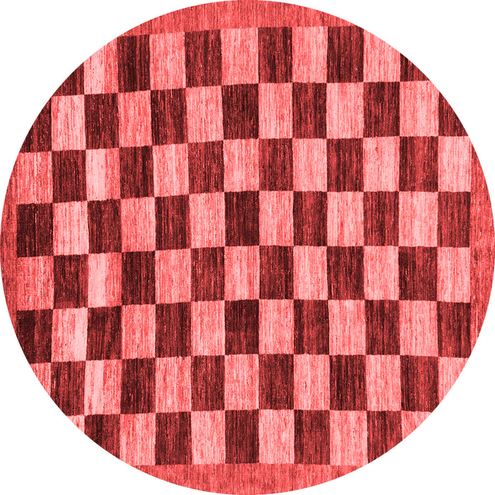 Checkered Red Modern Rug, abs187red