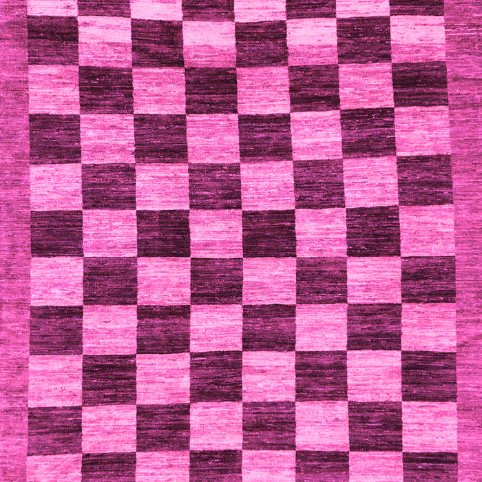 Checkered Pink Modern Rug, abs187pnk