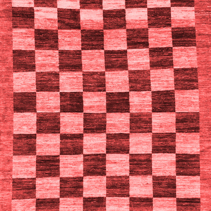 Checkered Red Modern Area Rugs