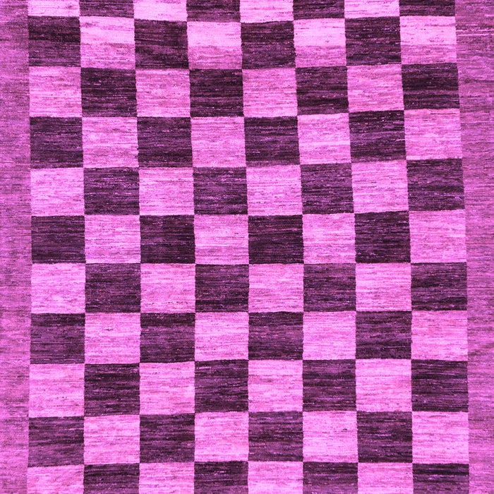 Checkered Purple Modern Rug, abs187pur