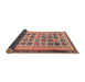 Sideview of Abstract Brown Modern Rug, abs1880