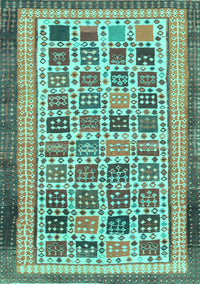 Abstract Turquoise Modern Rug, abs1880turq