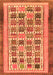 Machine Washable Abstract Orange Modern Area Rugs, wshabs1880org