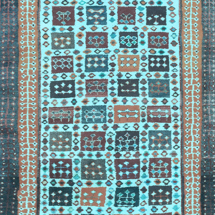 Machine Washable Abstract Light Blue Modern Rug, wshabs1880lblu