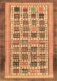 Abstract Brown Modern Rug, abs1880brn