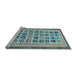 Sideview of Machine Washable Abstract Light Blue Modern Rug, wshabs1880lblu