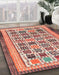 Machine Washable Abstract Brown Sugar Brown Rug in a Family Room, wshabs1880