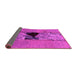 Sideview of Abstract Pink Modern Rug, abs1881pnk