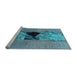 Sideview of Machine Washable Abstract Light Blue Modern Rug, wshabs1881lblu