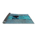 Sideview of Abstract Light Blue Modern Rug, abs1881lblu