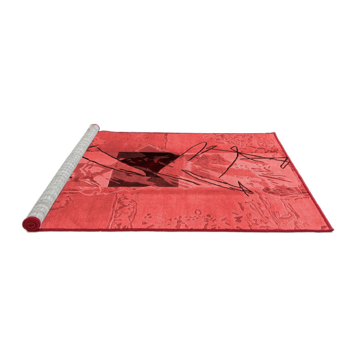 Modern Red Washable Rugs