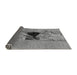 Sideview of Abstract Gray Modern Rug, abs1881gry