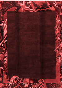 Abstract Red Modern Rug, abs1882red