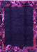 Machine Washable Abstract Pink Modern Rug, wshabs1882pnk