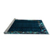 Sideview of Machine Washable Abstract Light Blue Modern Rug, wshabs1882lblu