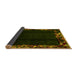 Sideview of Abstract Yellow Modern Rug, abs1882yw