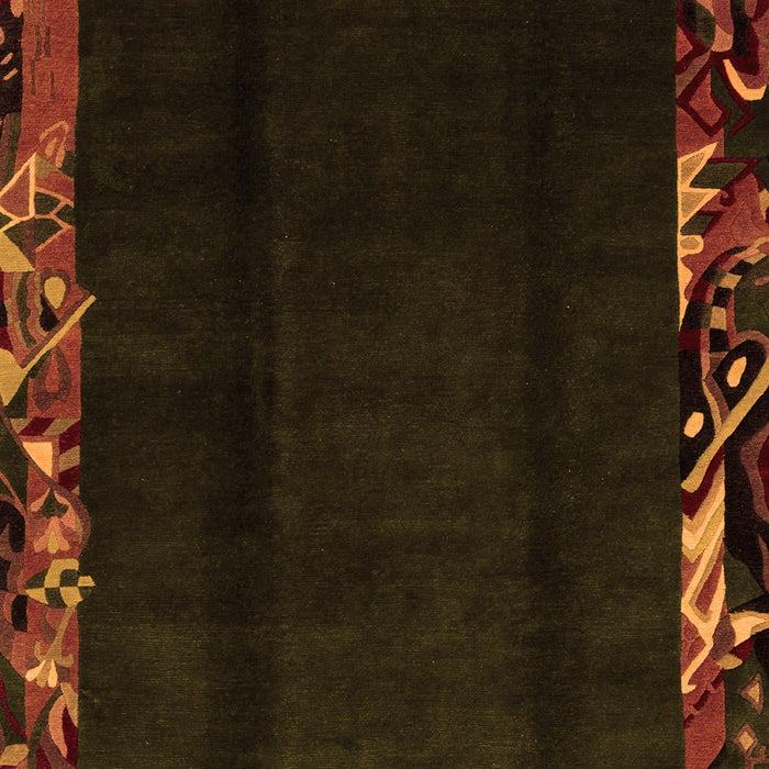 Machine Washable Abstract Orange Modern Area Rugs, wshabs1882org