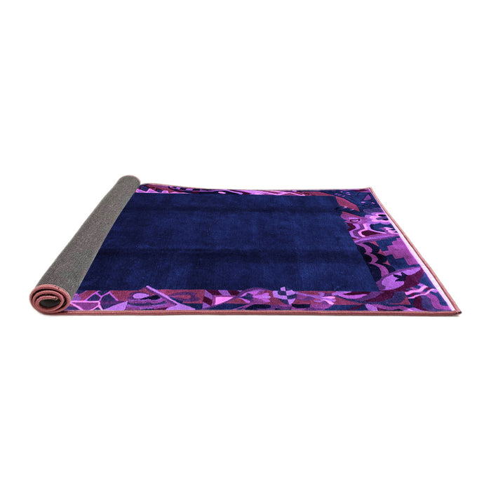 Sideview of Abstract Purple Modern Rug, abs1882pur