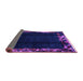 Sideview of Abstract Purple Modern Rug, abs1882pur