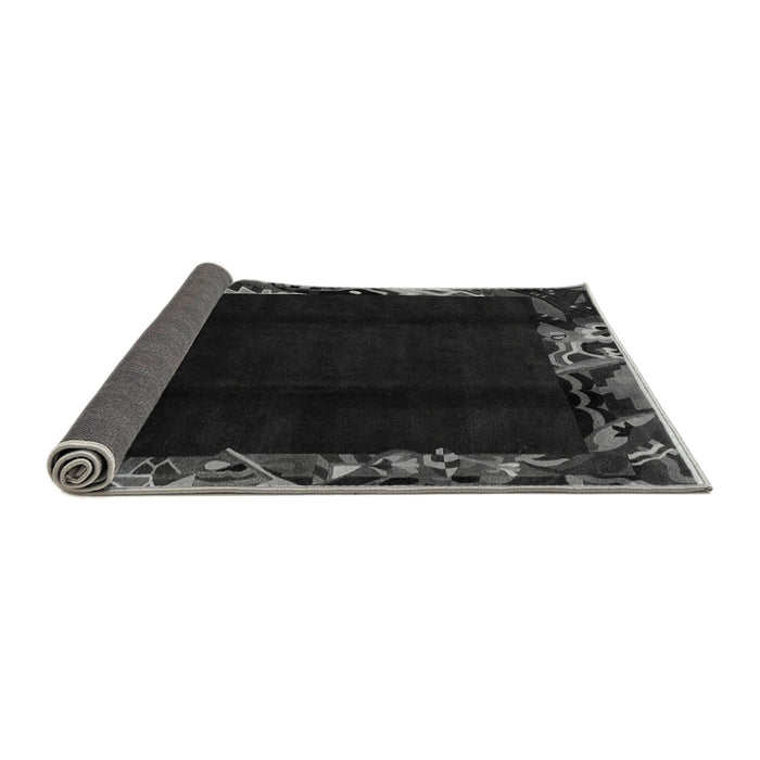 Sideview of Abstract Gray Modern Rug, abs1882gry