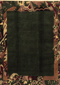 Abstract Brown Modern Rug, abs1882brn