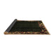 Sideview of Abstract Brown Modern Rug, abs1882brn