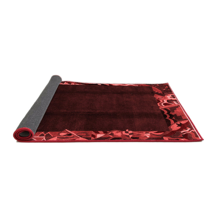 Abstract Red Modern Area Rugs